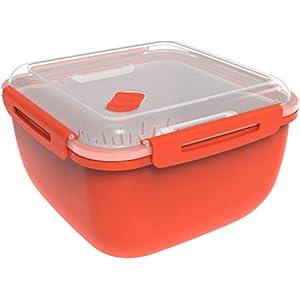 Rotho Memory Microwave Stoomboot 2.5l met zeefinzet voor magnetron en stoomoven, Kunststof (PP) BPA-vrij, rood…