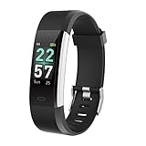 LETSCOM Fitness Tracker Color Screen, Activity Tracker with Heart Rate Monitor, Sleep Monitor, Step Counter, Calorie Counter, IP68 Waterproof Smart Pedometer Watch for Men Women Kids
