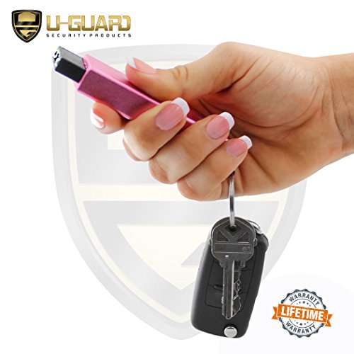 Mini Keychain Taser Slider Stun Gun Pepper Spray Self Defense Kit