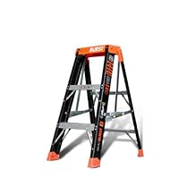 MicroBurst Fold-Flat Escalera de Fibra de Vidrio Totalmente Plegable con Capacidad de 170 kg., de 0.91 cm de alto