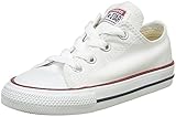 Converse Chuck Taylor All Star Canvas Low Top Sneaker, Optical White, 13 M US Little Kid