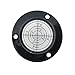 50x9mm High Accuracy Bulls-eye Level Bubble Spirit Level Rv Black With Mounting Holes (single)