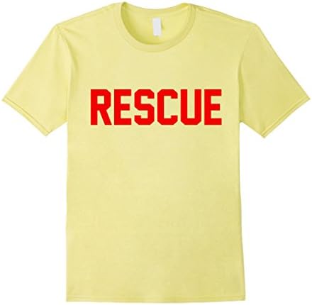 Mens Rescue Lifeguard Ambulance Certified Swimming Pool T Shirt Small Lemon