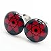 LilMents 6 Pairs Sharingan Eye Uchiha Unisex Mens Womens Stainless Steel Stud Earrings