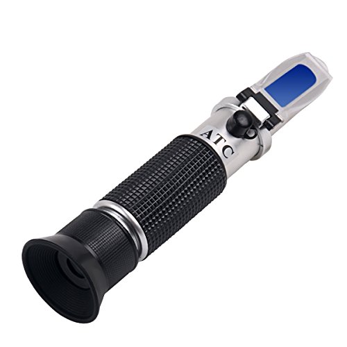 Hompie Brix Refractometer Sugar Tester with ATC, Versatile Hand Held Refractometer of 0-32% Range and Dual Scale, Professional Measurement for Beer, Wine,Fruit Juice, Perfect Gift for Thanksgiving Day Hompie Brix Refractometer Sugar Tester with ATC, Versatile Hand Held Refractometer of 0-32% Range and Dual Scale, Professional Measurement for Beer, Wine,Fruit Juice, Perfect Gift for Thanksgiving Day