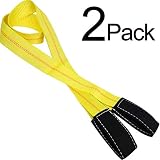 Trekassy 2 Pack 6' x 2" Lift Sling Straps 10,000 Pound Capacity