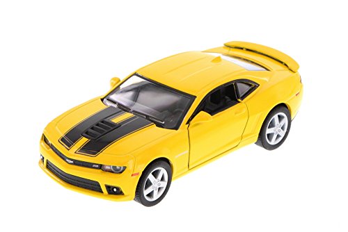 2014 Chevrolet Camaro, Yellow - Kinsmart 5383DF - 1/38 Scale Diecast Model Toy Car (Brand New, but NO BOX)