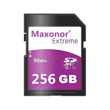 256 GB SD Card High Speed UHS-1 Extreme Pro Class 10 SDXC Speicherkarte für Kamera