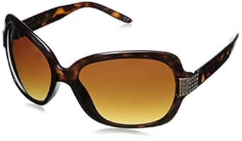 Foster Grant Women's April Oval Sunglasses, Tortoise, 54