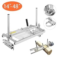 ABDQPC Chainsaw Mill 18/24/36 Inch Portable Planking Milling Bar Size 14 to 36 Inch Log Planking Lumber Cutting Portable Aluminium & Steel for Builders/Woodworkers (14" to 48")