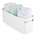 iDesign Una Bathroom Kitchen Storage Organizer Bin Basket 16x6x6, White