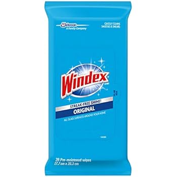 Windex Glass Wipes, Original, 6 Pack, 28 ct