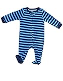 Leveret Footed Fleece Pajama Sleeper (Size 18-24 Months, Red Navy & Blue)