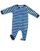 Leveret Footed Fleece Pajama Sleeper (Size 18-24 Months, Red Navy & Blue)