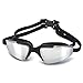 MIGAGA Swim Goggles, Triathlon Glasses ,Anti Fog Cool Design Clear Vision No Leaking UV Protection, Anti-Scratch Swimming Glasses,Free Earplugs And Nose Clip (Black)