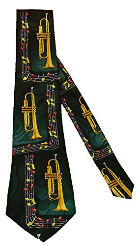 Steven Harris Men's Trumpet In Box Neck Tie (One Size, Black/multi)