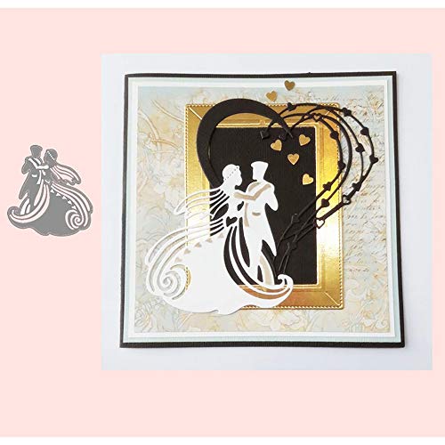 Metal Cutting Dies Bride Groom Wedding Scrapbooking Stencil