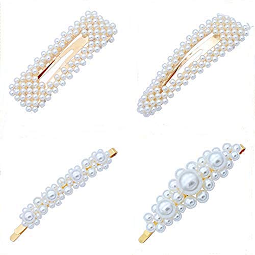 Pearl Hair Clips for Women Girls Acrylic Resin Hair Barrettes Fashion Korean Style Hair Hairpins Headwear Styling Tools Hair Accessories (20 PCS) - Thumbnail 3