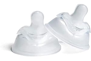 Herobility Double Anti-Colic Silicone Nipples, Baby Bottle Teats, Breast Like Shaped Nipples - Fits Herobility's & Eco Baby Bottles | Pack of 2 (Extra Large Size)