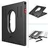 Laptop-Stand-Holder-Built-in-Foldable-LegsPhone-Holder9-Adjustable-Height-Laptop-RiserKlearlook-Portable-Air-Ventilation-Ergonomic-Notebook-Support-Tray-Keybord-Desk-Storage-for-LaptopTablet-Black Laptop Stand Holder Built-in Foldable Legs&Phone Holder,9-Adjustable Height Laptop Riser,Klearlook Portable Air…