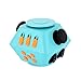 Fidget Cube, Mercu 2nd version 2017 Hand Spinner Fidget EDC Focus Toy Ultra Durable High Speed 1-5 Min Spins (Blue)