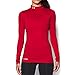 Under Armour Women's ColdGear Authentics Mock, Red/Metal, Medium
