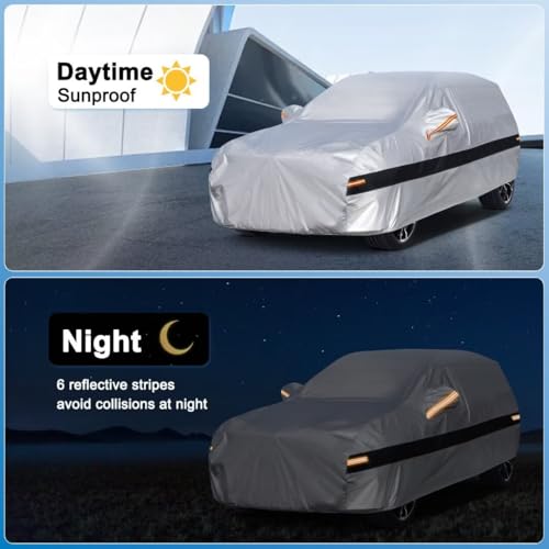 Holthly Exterior SUV Car Cover for Mercedes Benz GLC (2015-2025), Car Cover 10 Layers of Protection, 100% Waterproof, Anti-Dust, Windproof, Rain Waterproof, UV Protection