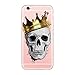 iPhone 8 Plus/iPhone 7 Plus Case(5.5inch),Blingy's New Custom Design Soft Rubber Case for iPhone 8 Plus/iPhone 7 Plus (Skull with Crown)