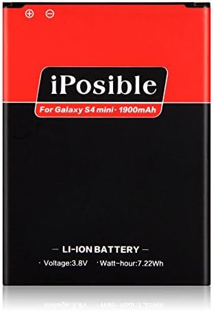 Galaxy S4 Mini Battery iPosible 1900mAh Spare Battery for Samsung Galaxy S4 Mini GT-I9190 GT-I9195 GT-I9192 GT-I9197 GT-I9198 SGH-I257M SCH-I435 Verizon T-Mobile at&T Sprint
