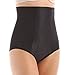 Miraclesuit Women's Shapewear Hi-Waist Brief Underwear, Black, L