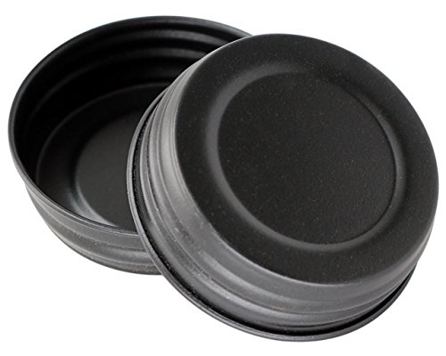 Click Here to See More Images Black Vintage Reproduction Lids for Mason, Ball, Canning Jars (4 Pack, Regular Mouth)