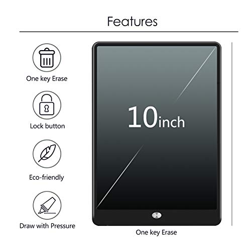 LNBEI 10'' Writing Tablet Family School Educational Drawing Board Toy for Kids & Adults - Thumbnail 4