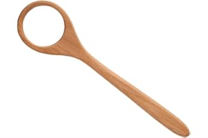 COLLBATH Danish Dough Whisk with Ergonomic Long Handle Non-Stick Wooden Mixing Tool for Bread Sourdough and