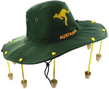 australian bush hat with corks
