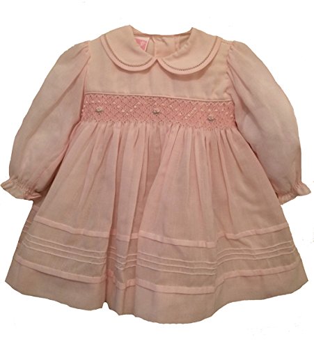 pastel pink long sleeve dress