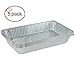 Tiger Chef 5-Pack Durable Aluminum Foil Steam Table Pans Full Size, Disposable 21 x 13 inches