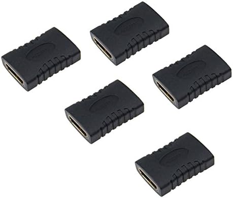 (5 Pack) ALLUCKY Premium GOLD Series HDMI Female/Female Coupler