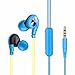 Maxidea Sport Earphone Super Bass Headphone Sweatproof Running Hands Free Earphone For Samsung iPhone (Blue)