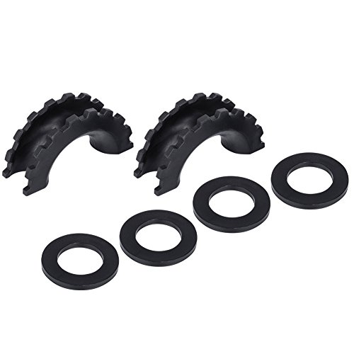 Liteway Black D-Ring/ShackleIsolator Kit 2 Pieces Shackle Isolator and 4 Pieces Washer for 0.75 inch Shackle Gear Design Rattling Protection Cover, 2 Years Warranty