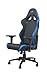 Ferrino Line Blue on Black Diamond Patterned Gaming and Lifestyle Chair by RapidX