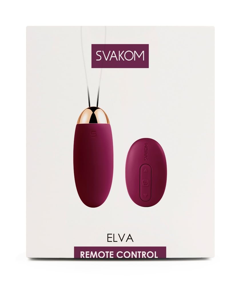 SVAKOM Elva Remote-Controlled Vibrating Egg, Purple