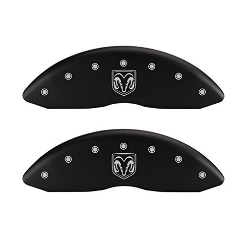 MGP Caliper Covers 55001SRMHMB Caliper Cover with Matte Black Powder Coat Finish, (Set of 4)