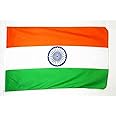 AZ FLAG - India Flag - 2x3 Ft - 100D Polyester Indian Banner with Two Metal Grommets - Fade Resistant - Vivid Colors - 2' x 3' Feet - 90x60 Cm