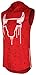 UPSCALE Mens Chicago Bulls Inspired Sleeveless Hoodie Shirt RED L