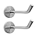 Shineme 2 Pack Stainless Steel Wall Hook Single Holder for Living Room Coat Hat Robe Hanger Bathroom Towel Kitchen Strong Heavy Duty Garage Storage Organizer Utensil Hook(large-2pcs)