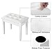SONGMICS Piano Bench with Padded Cushion and Storage Compartment for Music Books, Vanity Stool, Tufted Wooden Piano Seat, 13.8 x 21.7 x 19.3 Inches, White ULPB55WT