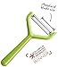 New Soda Big Peeler, Extra Wide Large Vegetable Peeler, Ultra Sharp, Twice As Fast - Blade 50% Larger Than Standard Blades (Green)