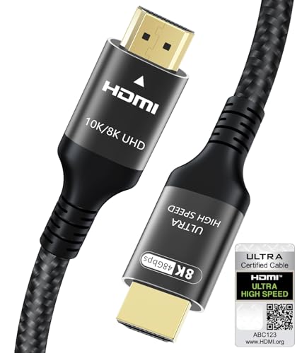 Certified 10K 8K HDMI 2.1 Cable