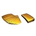 Mylar Smell Proof Bags, Heat Sealable Open Top for Sample, Jewellery, Candy, Giveaway Packaging by HallGEMs (100, Metallic GOLD, 2.4 x 3.6in / 6 x 9cm)