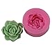 Succulent Plant Flower Pot Silicone Mold Gypsum Cement Fleshy Flower Bonsai DIY Ashtray Candle Holder Mould (C)